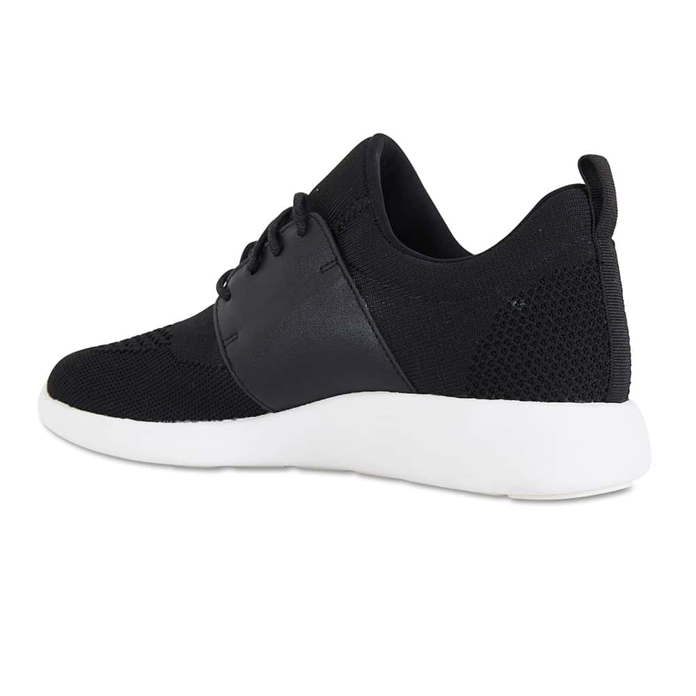 Guru Sneaker in Black Fabric