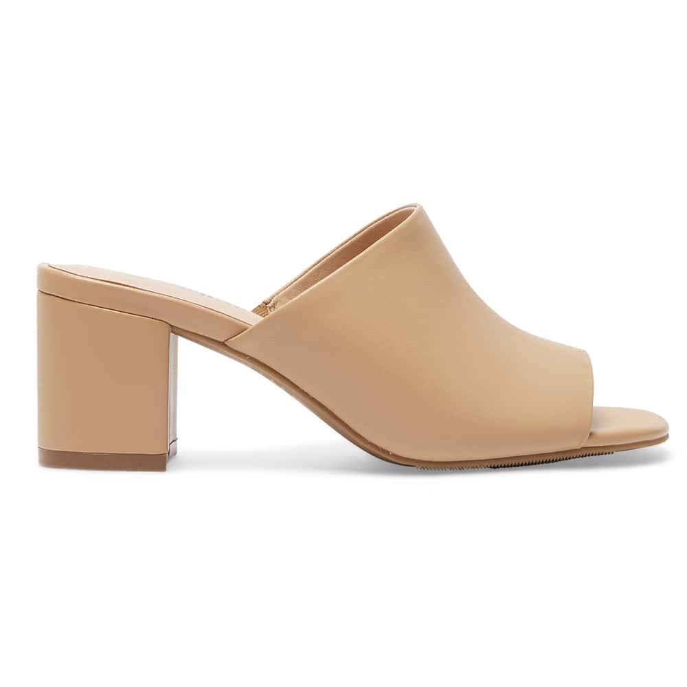 Halo Heel in Nude Leather