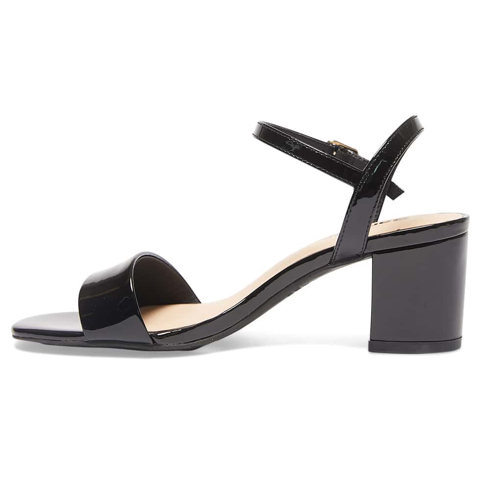 Heather Heel in Black Patent