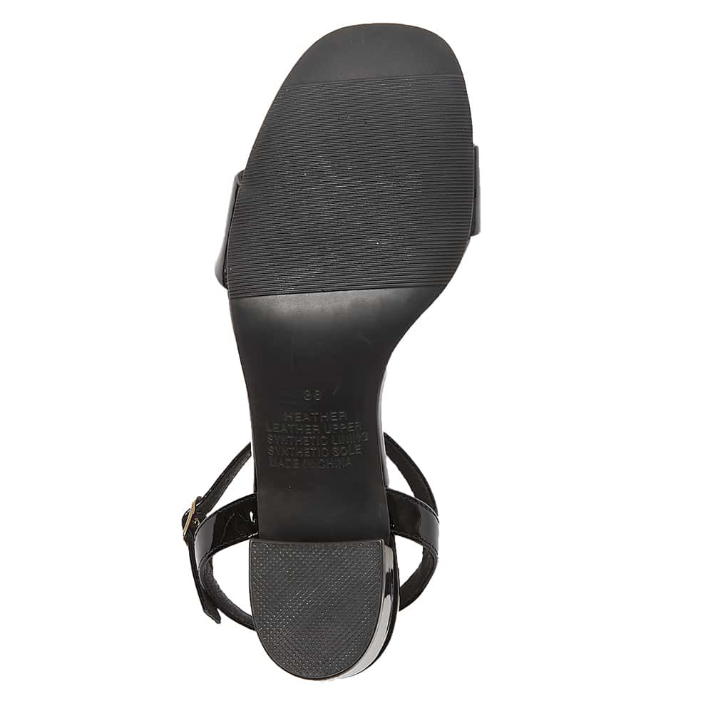 Heather Heel in Black Patent