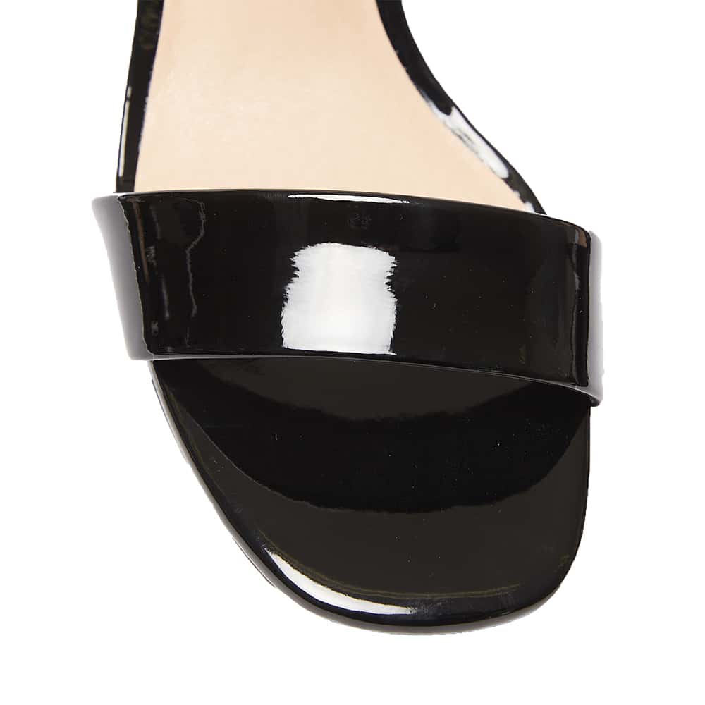 Heather Heel in Black Patent