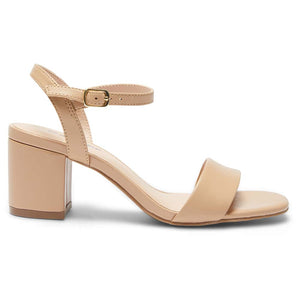 Sandler Heather Heel in Nude Leather