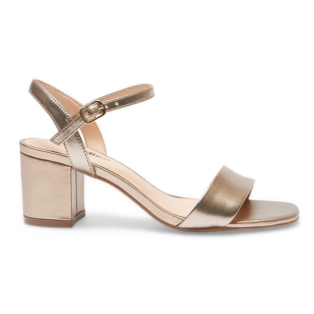 Heather Heel in Soft Gold Leather