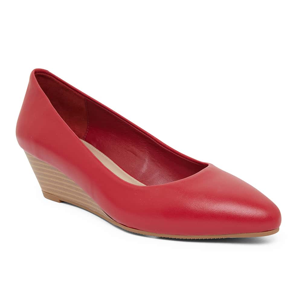 Henry Heel in Cherry Leather