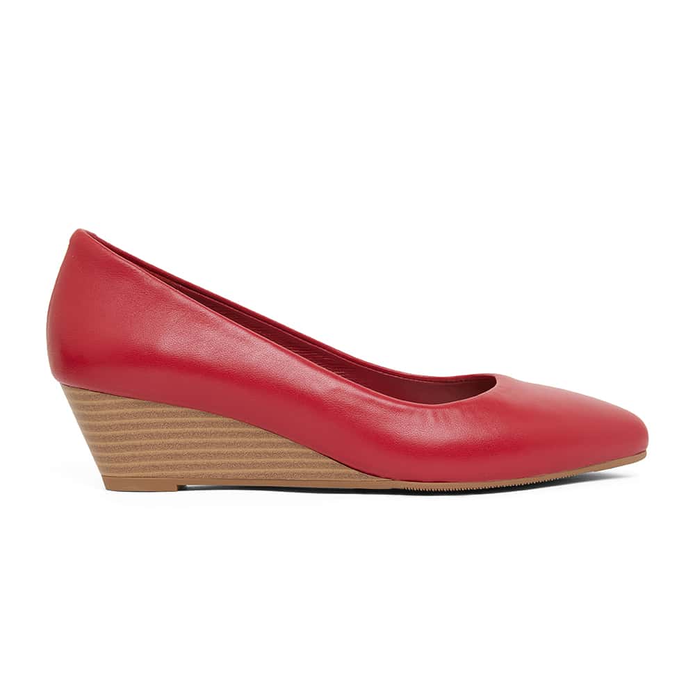 Henry Heel in Cherry Leather
