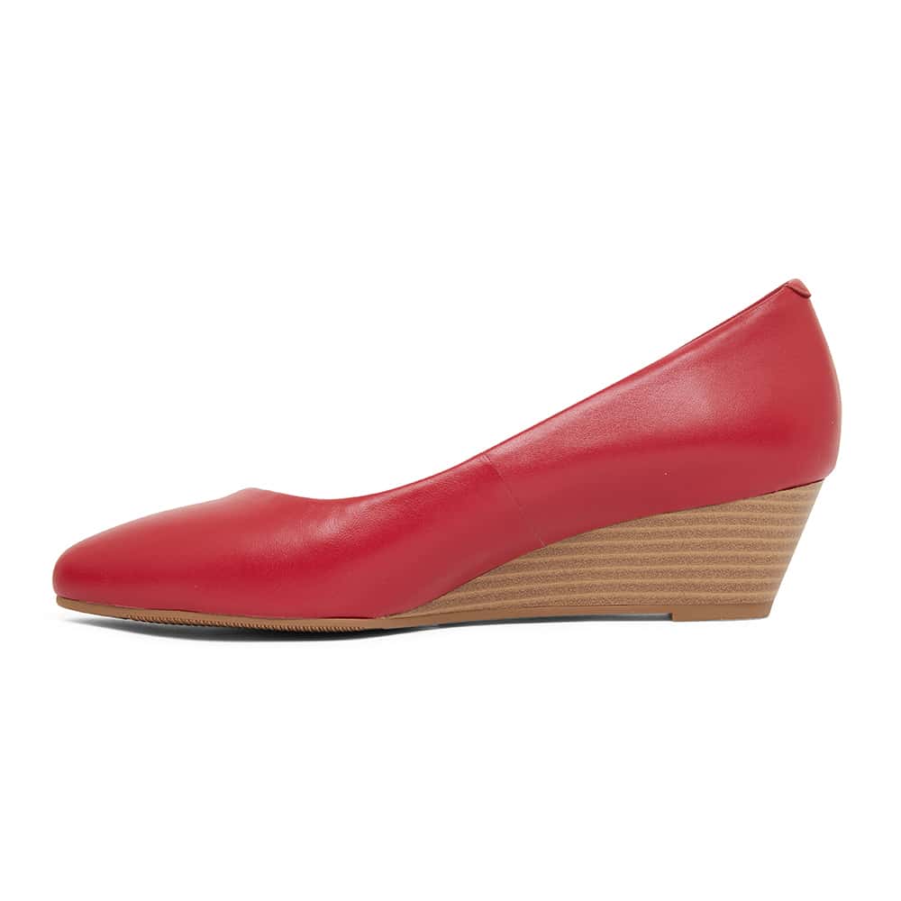 Henry Heel in Cherry Leather