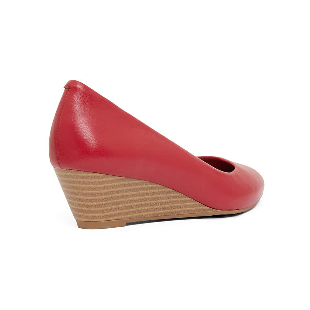 Henry Heel in Cherry Leather