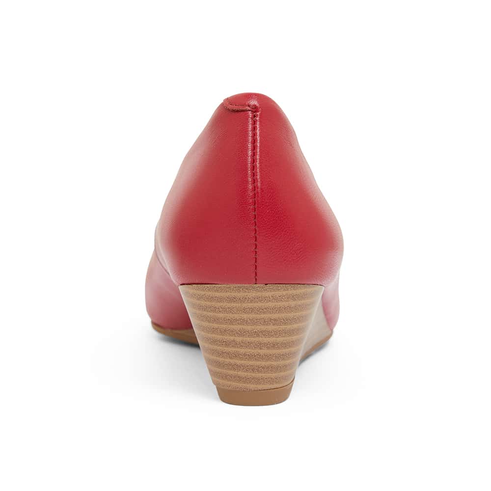Henry Heel in Cherry Leather