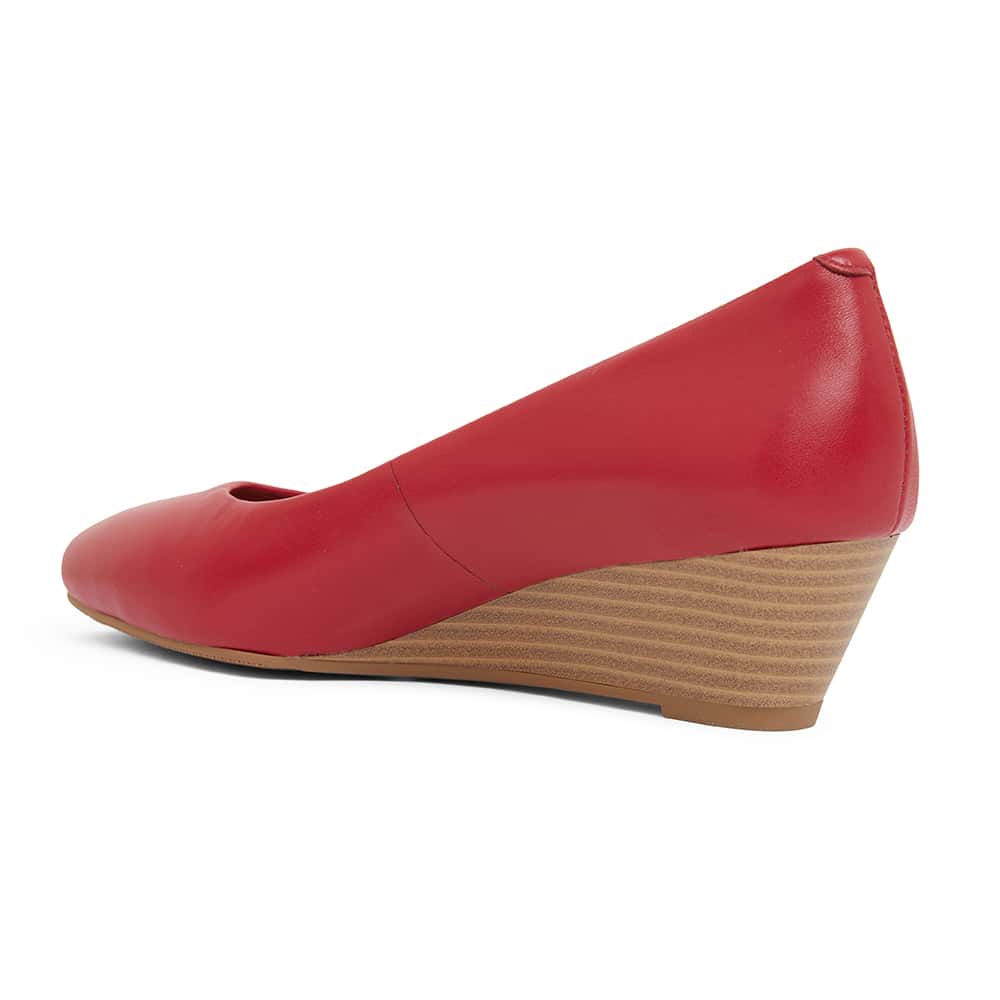 Henry Heel in Cherry Leather