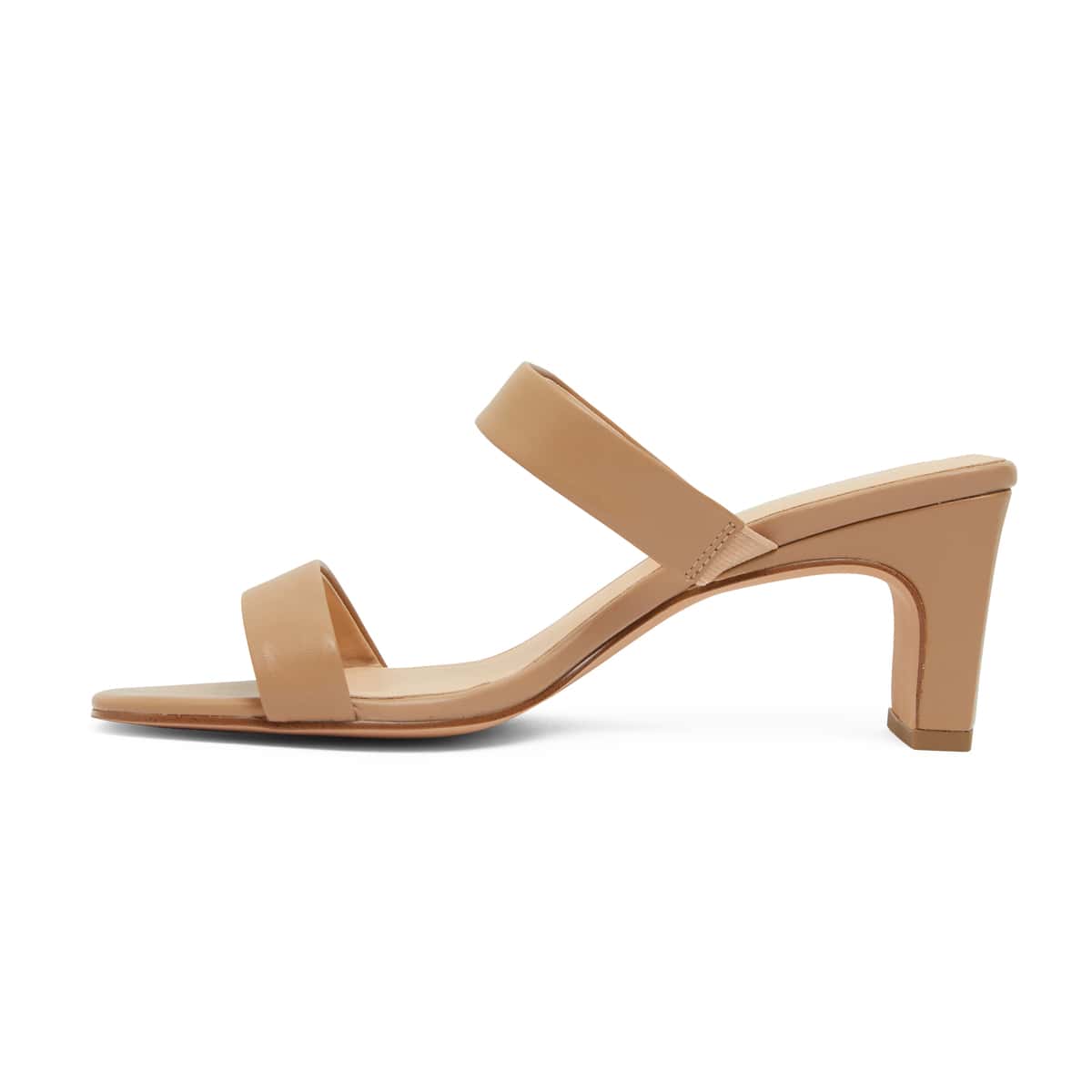 Hepburn Heel in Camel Leather