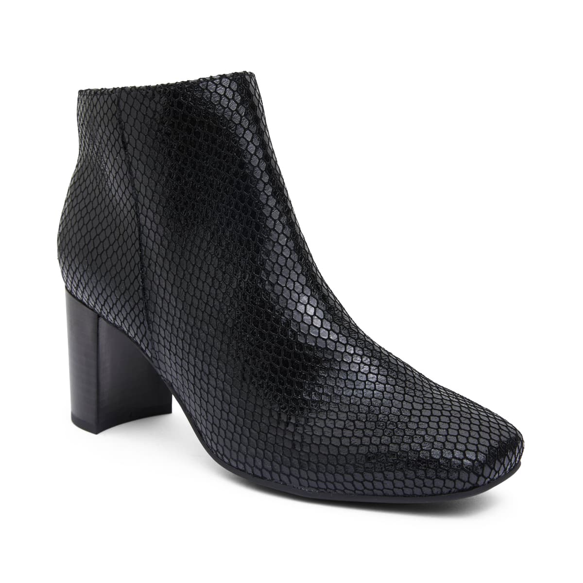Holland Boot in Black Snake Leather