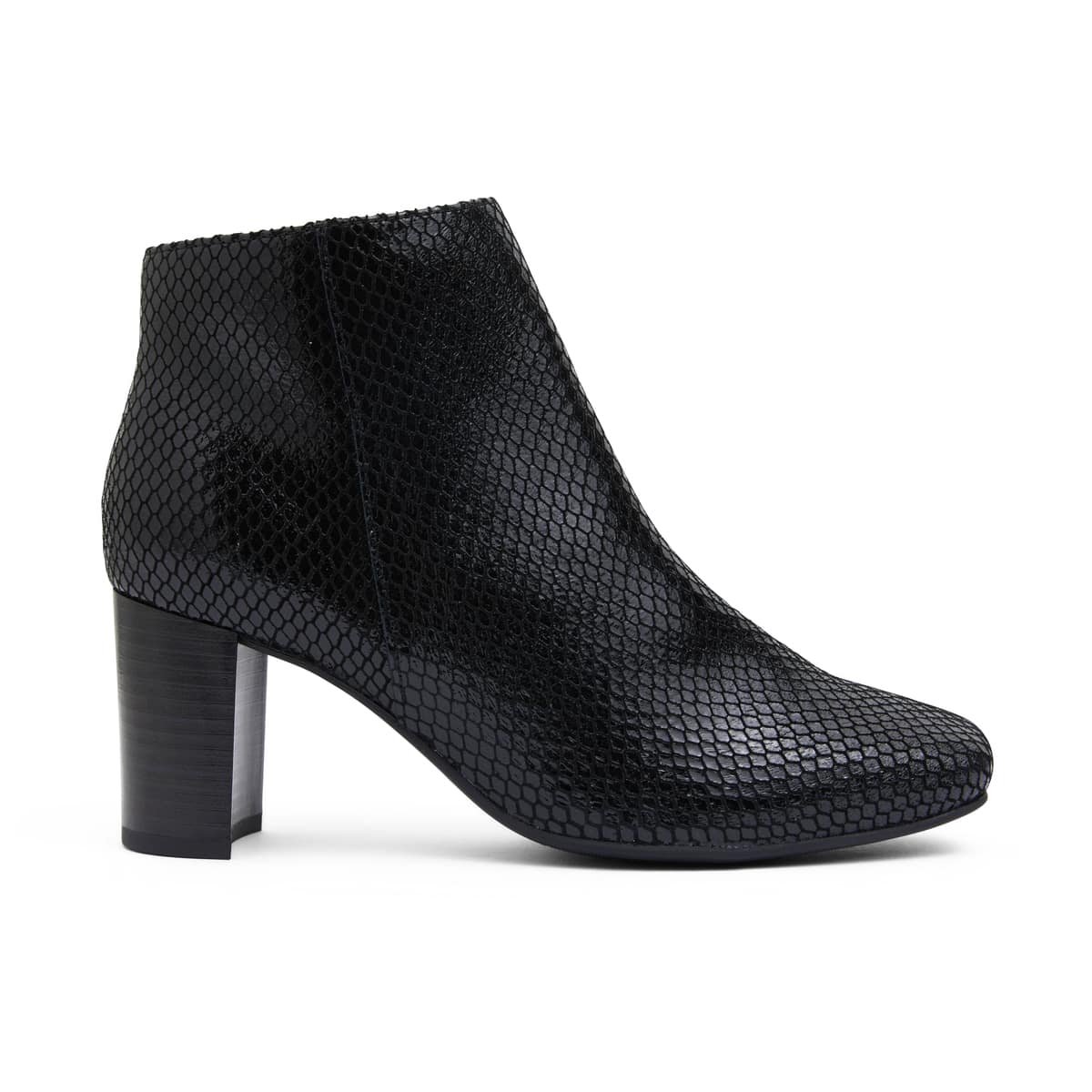 Holland Boot in Black Snake Leather