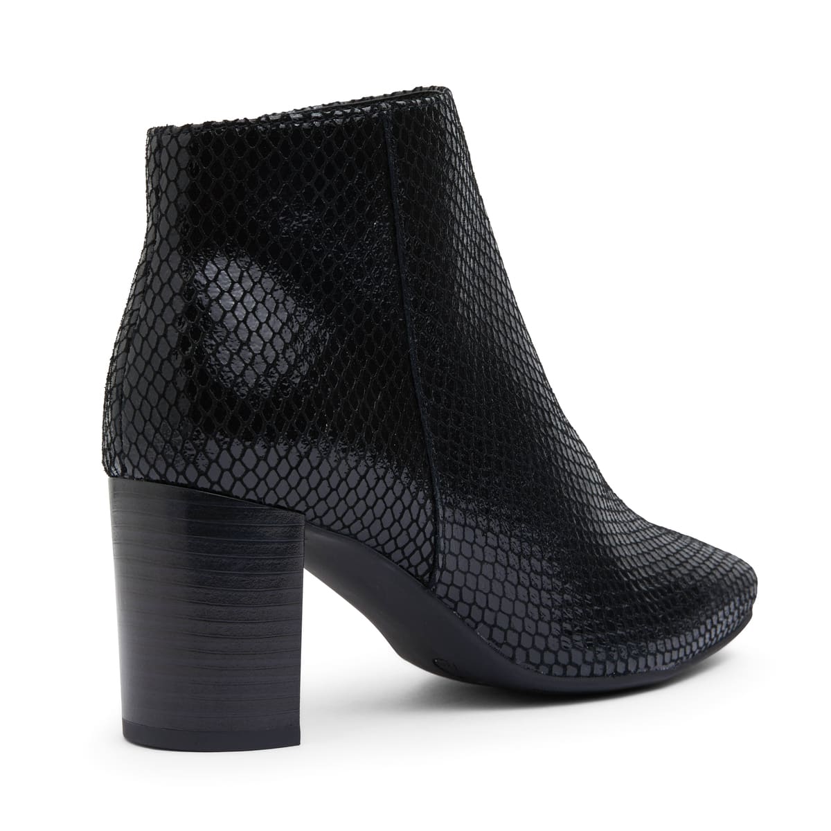 Holland Boot in Black Snake Leather