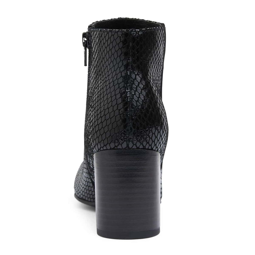 Holland Boot in Black Snake Leather
