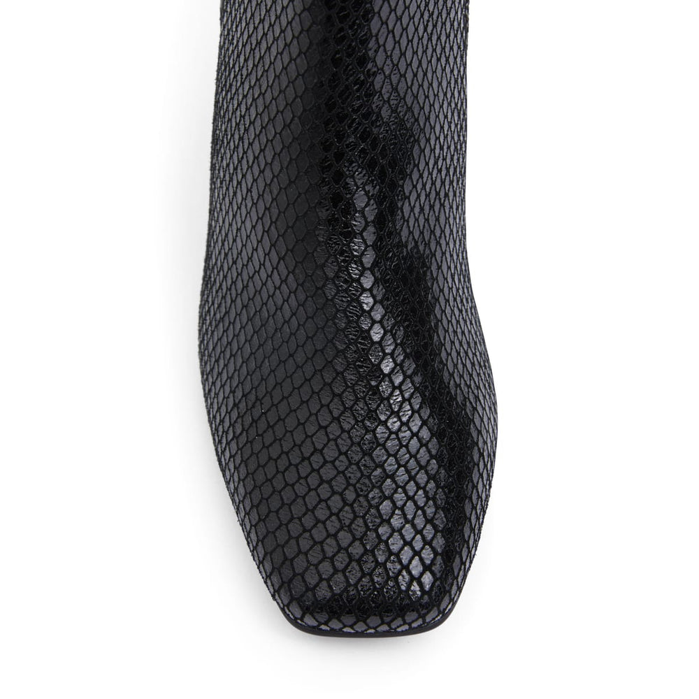 Holland Boot in Black Snake Leather
