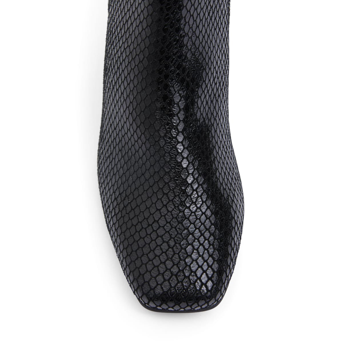 Holland Boot in Black Snake Leather