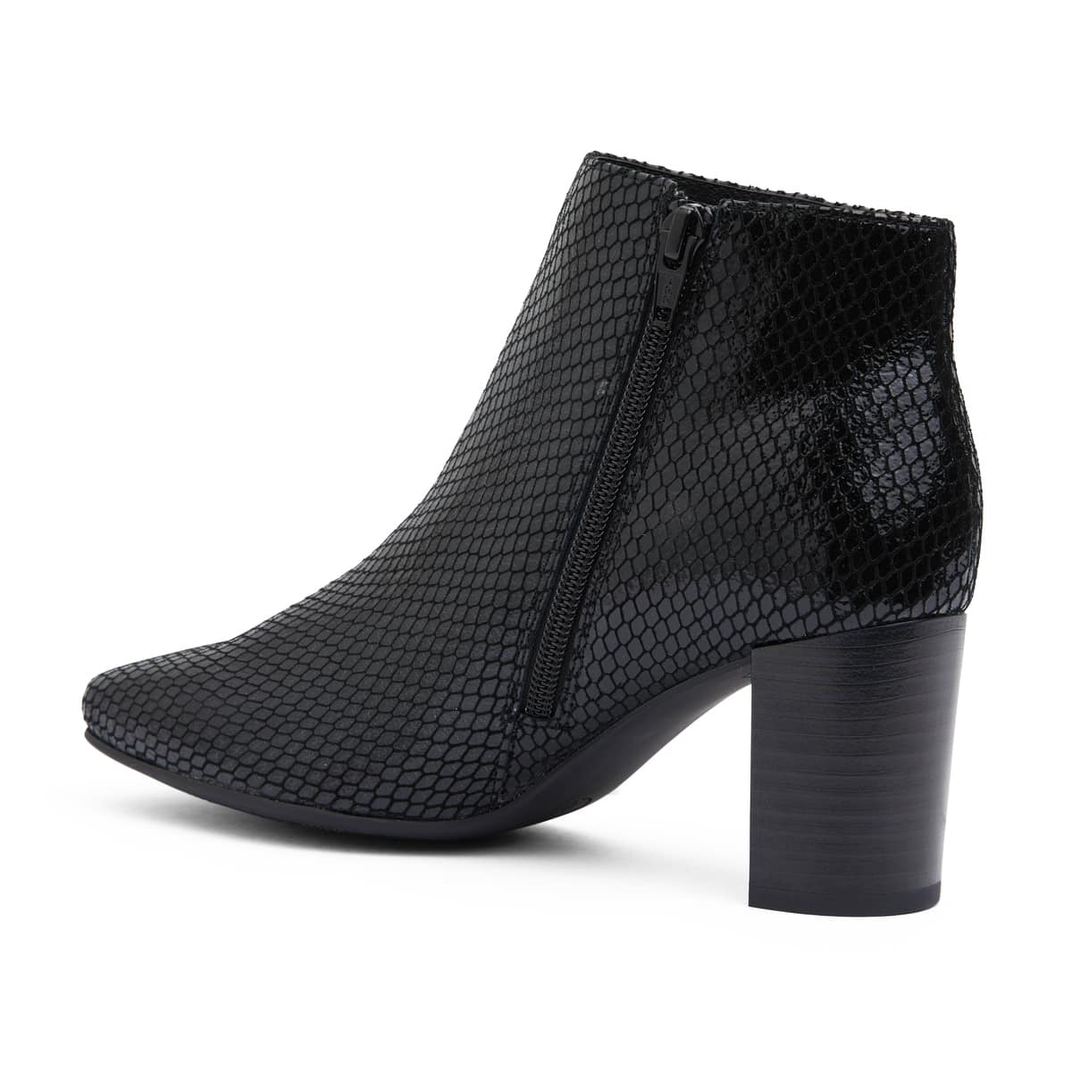 Holland Boot in Black Snake Leather