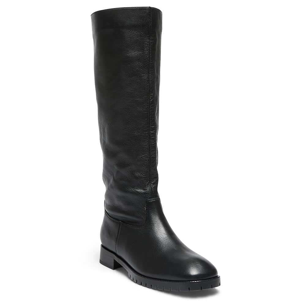 Hudson Boot in Black Leather