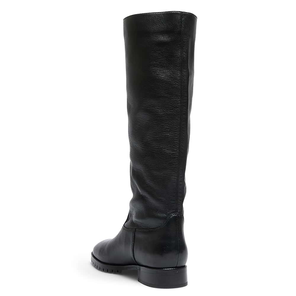 Hudson Boot in Black Leather