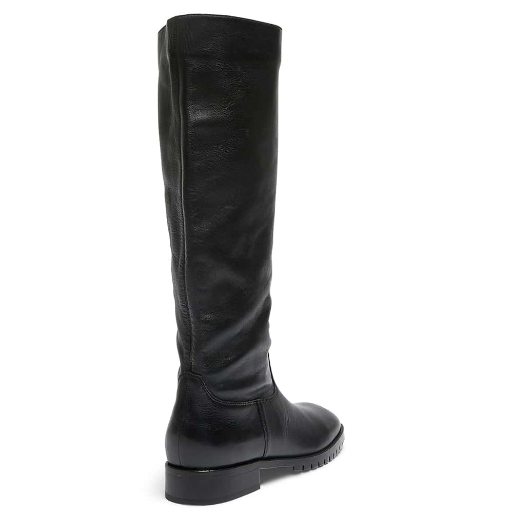 Hudson Boot in Black Leather