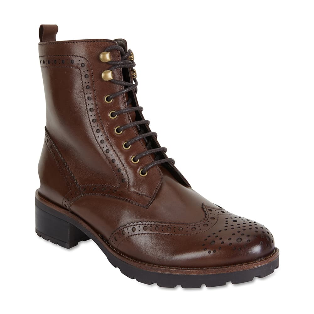 Ian Boot in Brown Leather