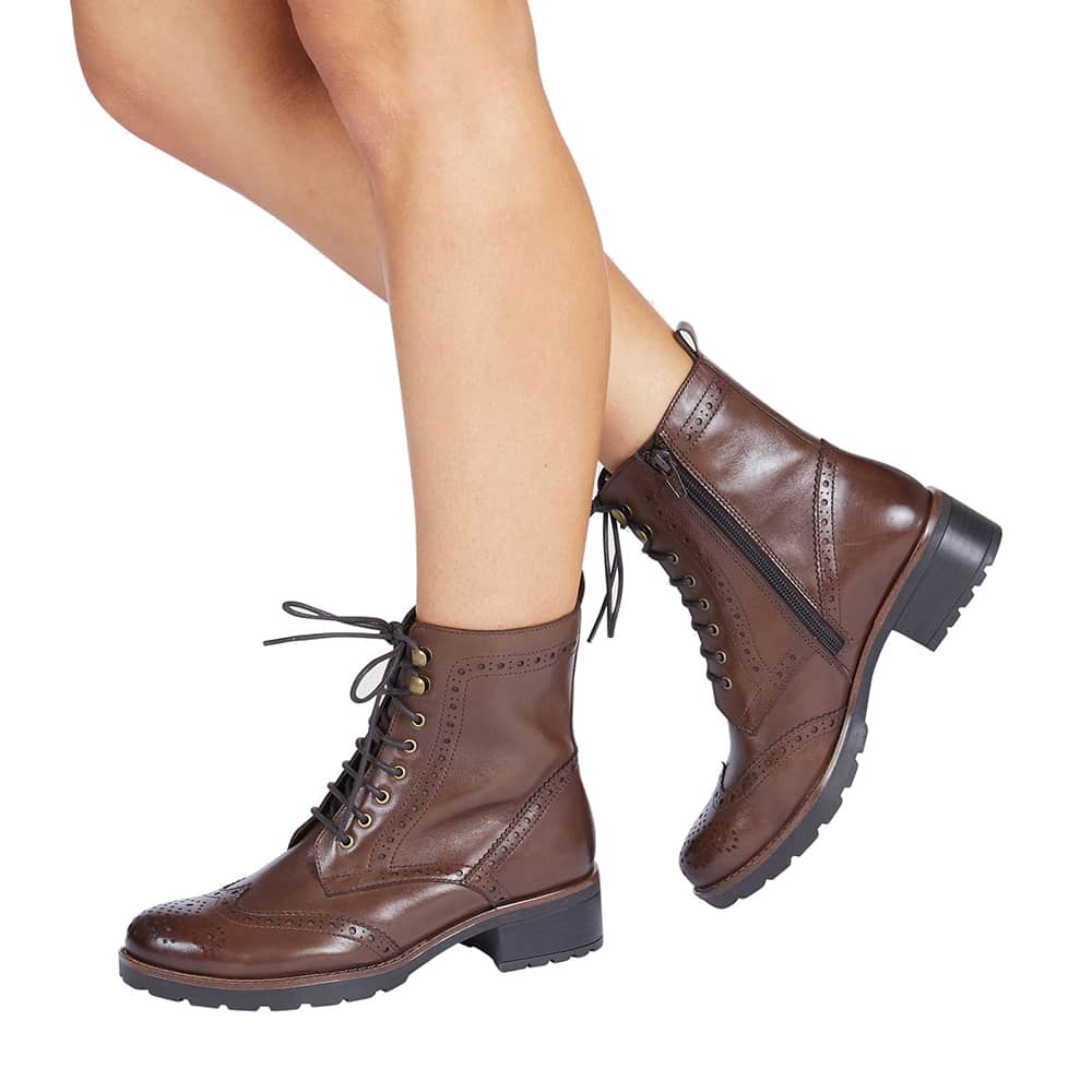 Ian Boot in Brown Leather