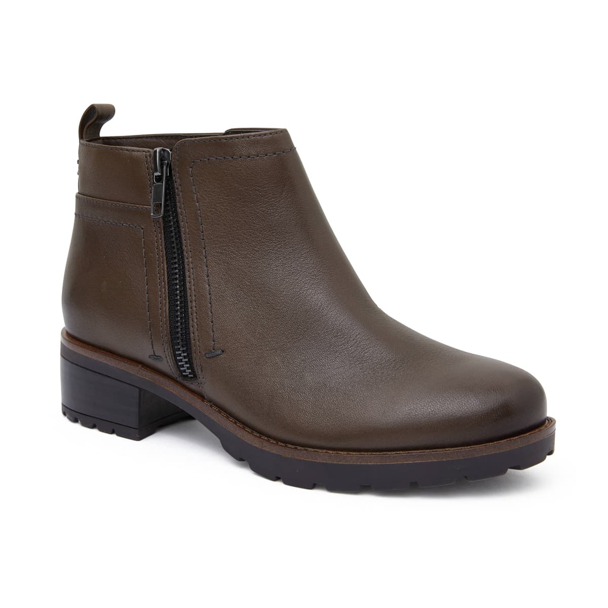 Ibis Boot in Khaki Leather