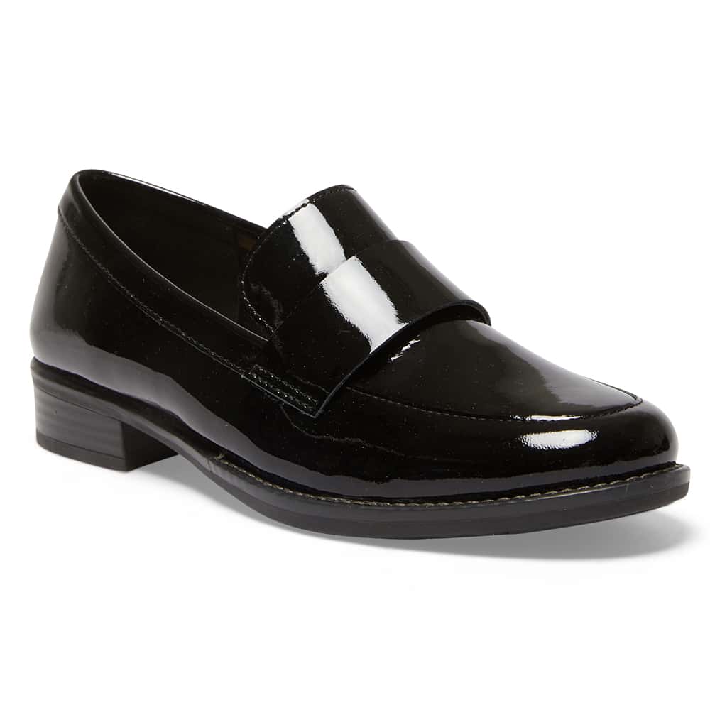 Infinity Loafer in Black Patent