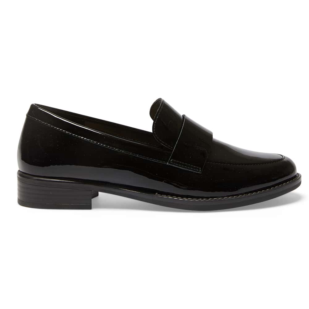 Infinity Loafer in Black Patent