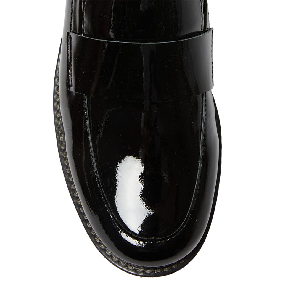Infinity Loafer in Black Patent
