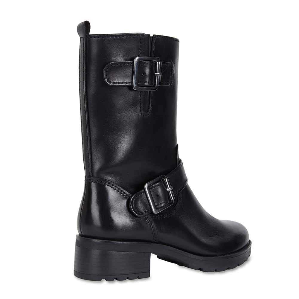 Istanbul Boot in Black Leather