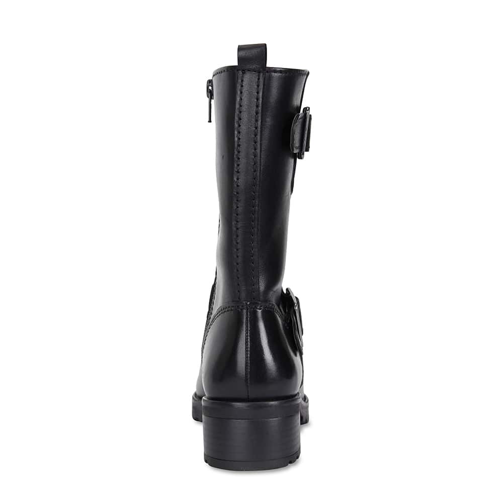 Istanbul Boot in Black Leather