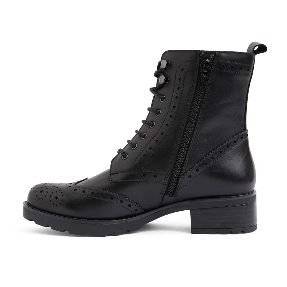 Ivan Boot in Black Leather