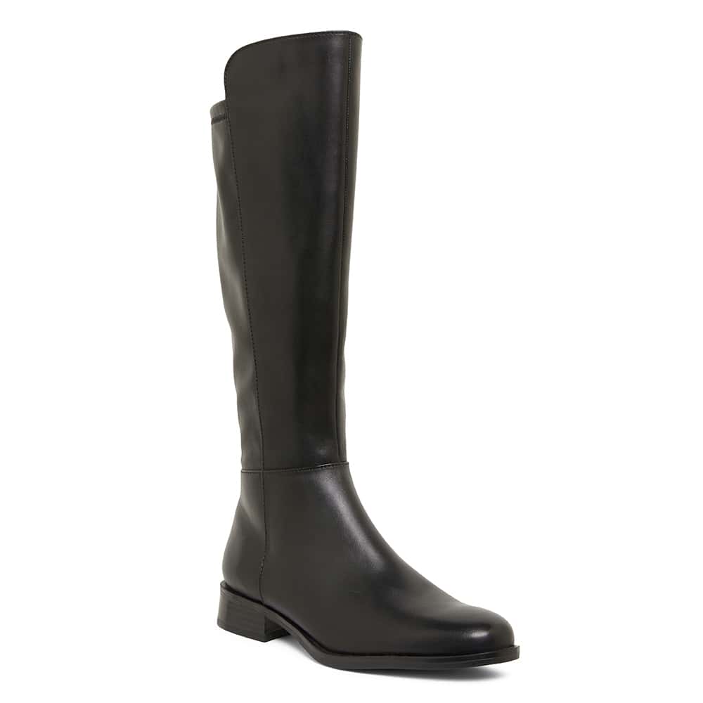 Jackpot Boot in Black Leather