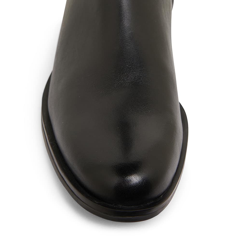 Jackpot Boot in Black Leather