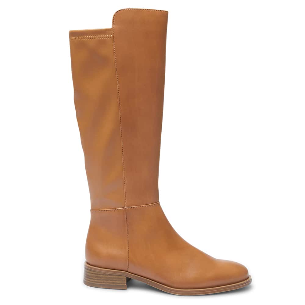 Jackpot Boot in Tan Leather
