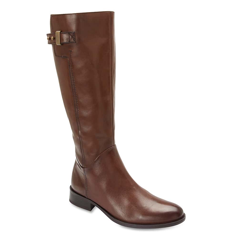 Jenna Boot in Brown Leather