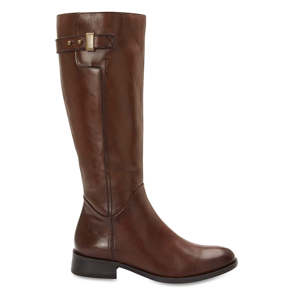 Jenna Boot in Brown Leather