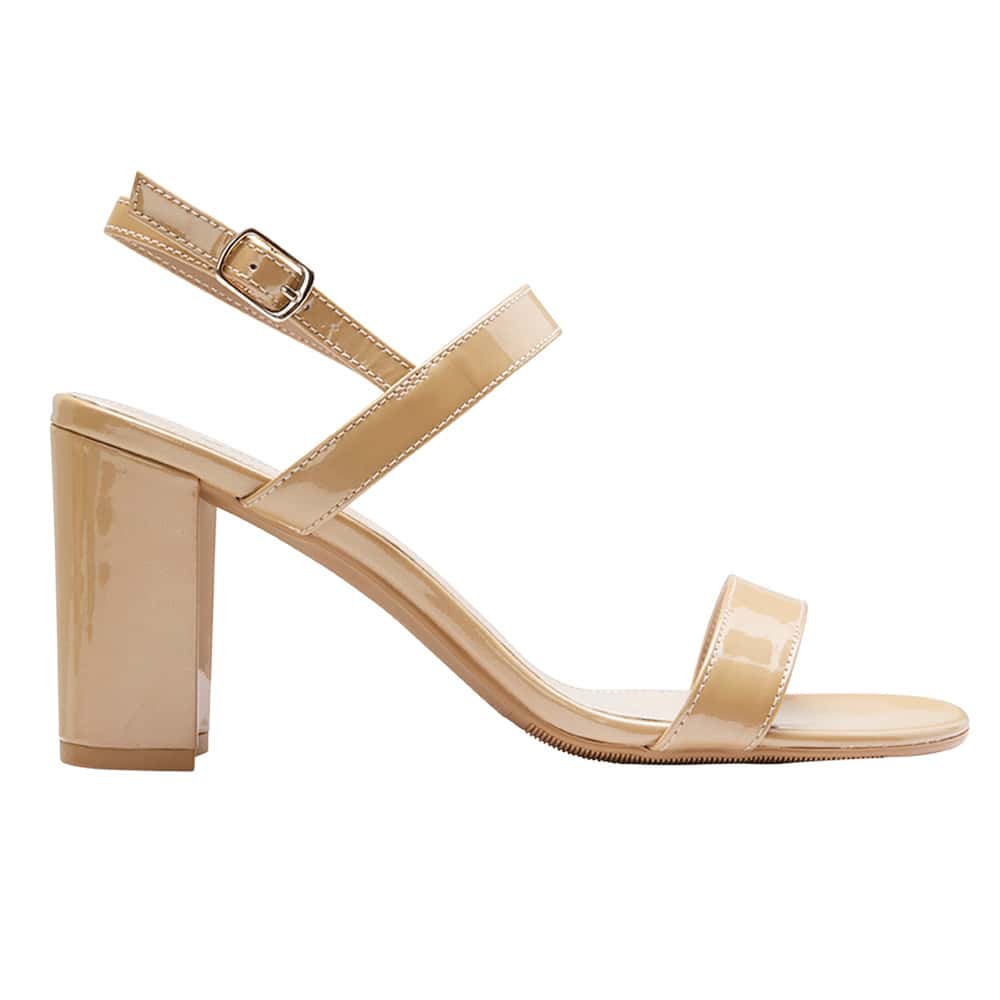 Jet Heel in Nude Patent