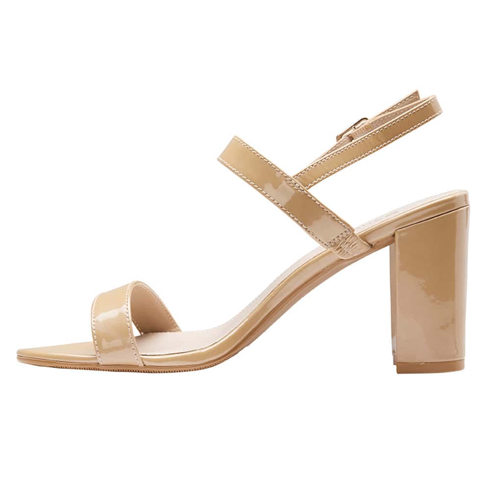 Jet Heel in Nude Patent