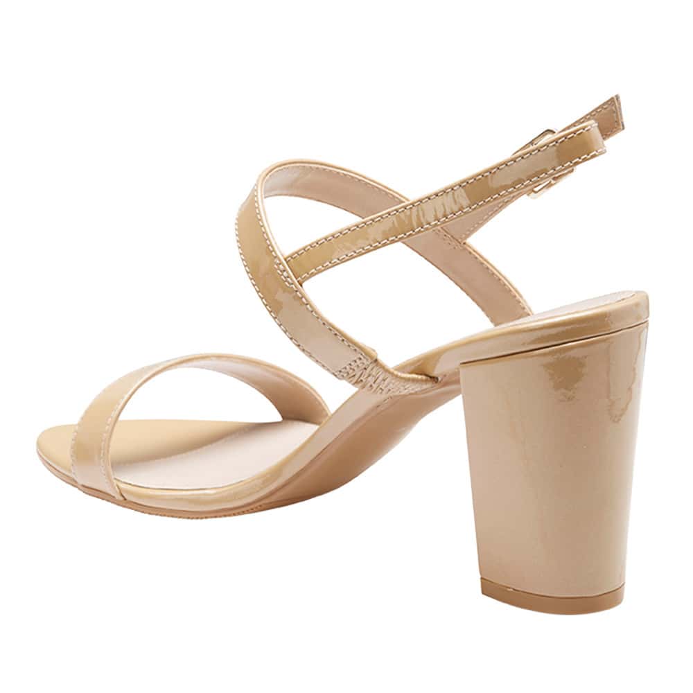 Jet Heel in Nude Patent