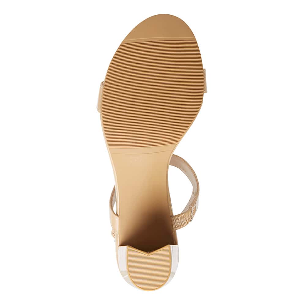 Jet Heel in Nude Patent