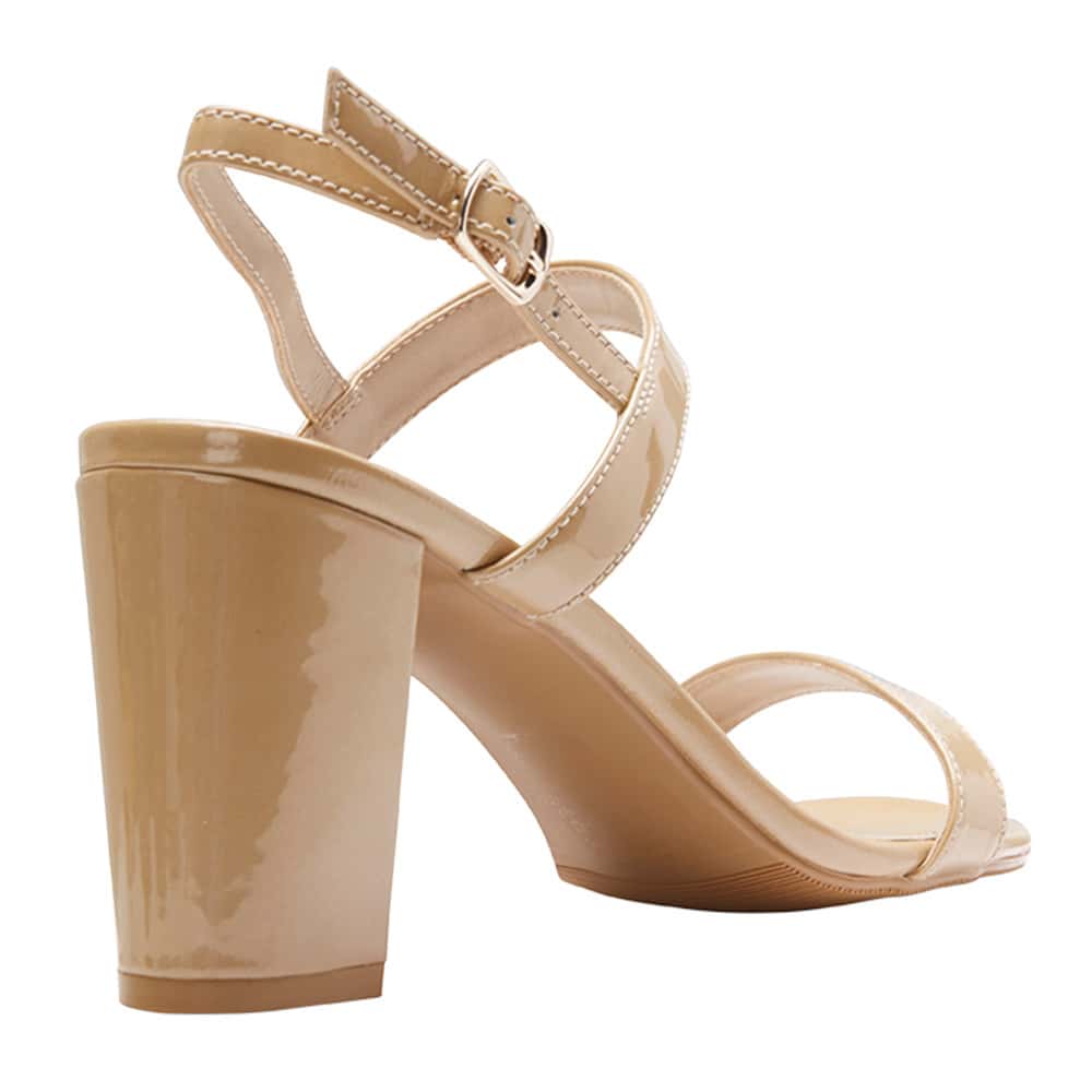 Jet Heel in Nude Patent
