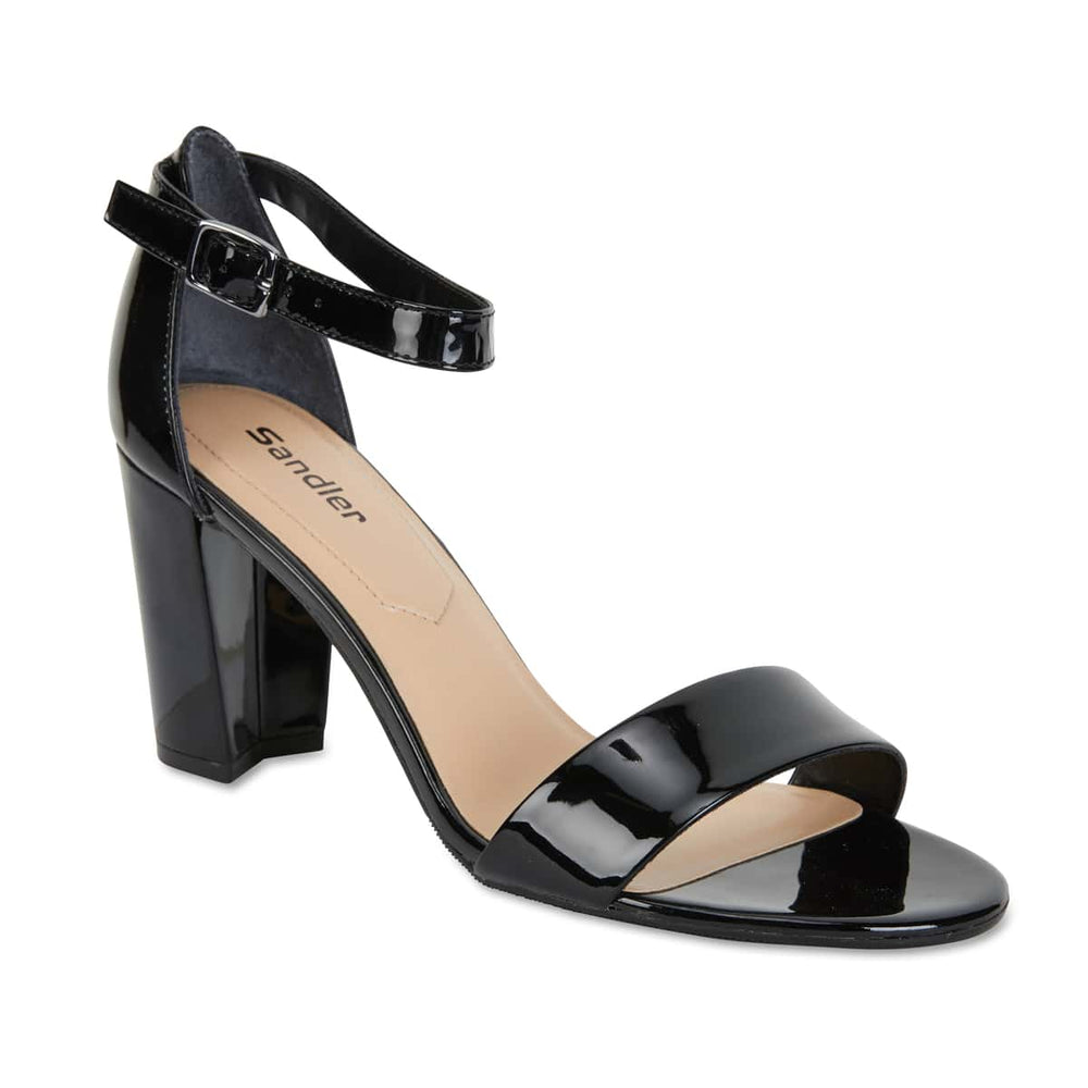 Juliet Heel in Black Patent