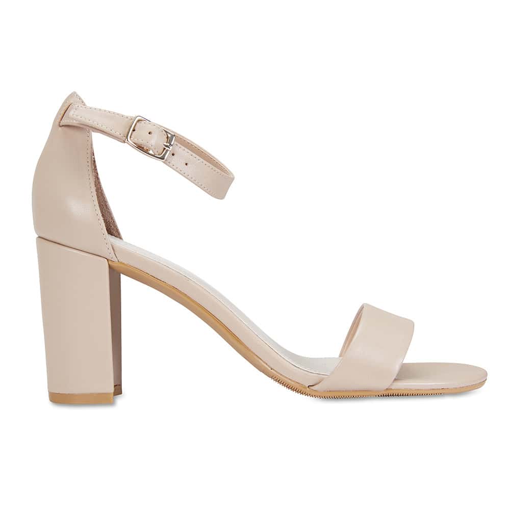 Juliet Heel in Nude Leather