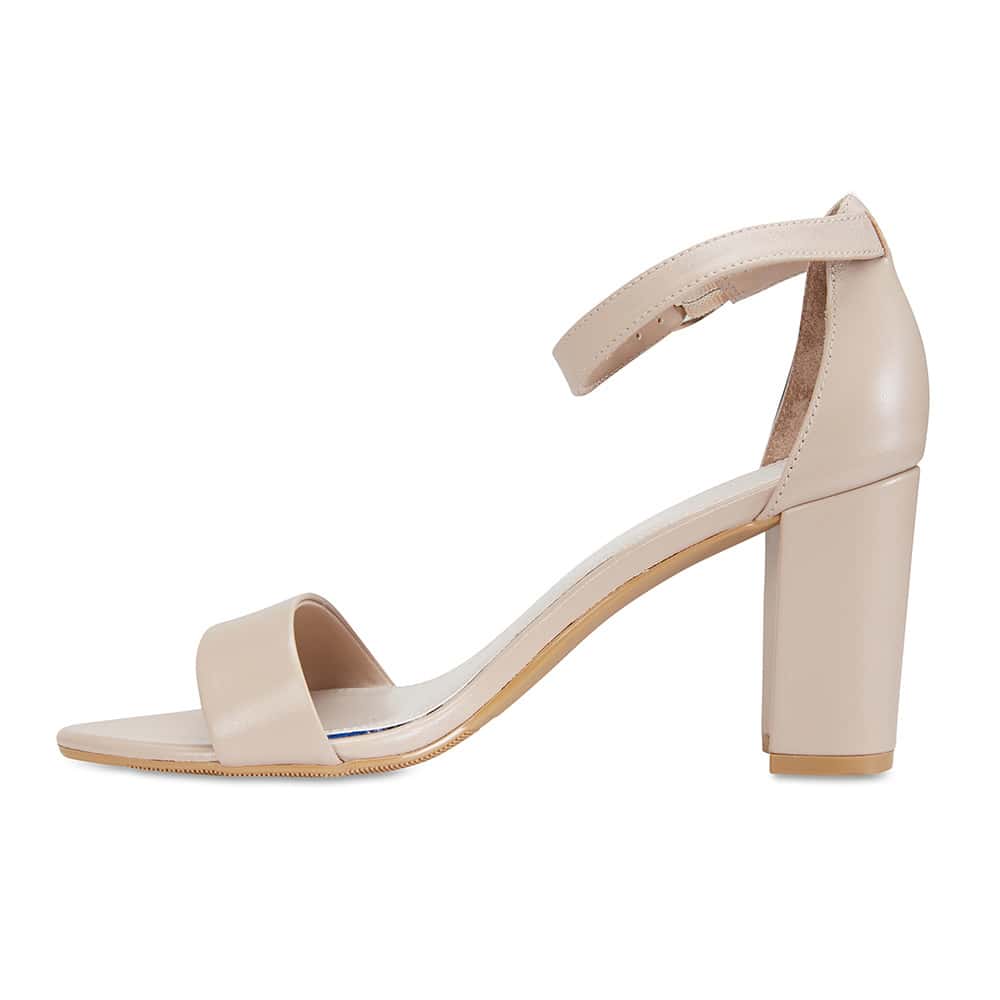 Juliet Heel in Nude Leather