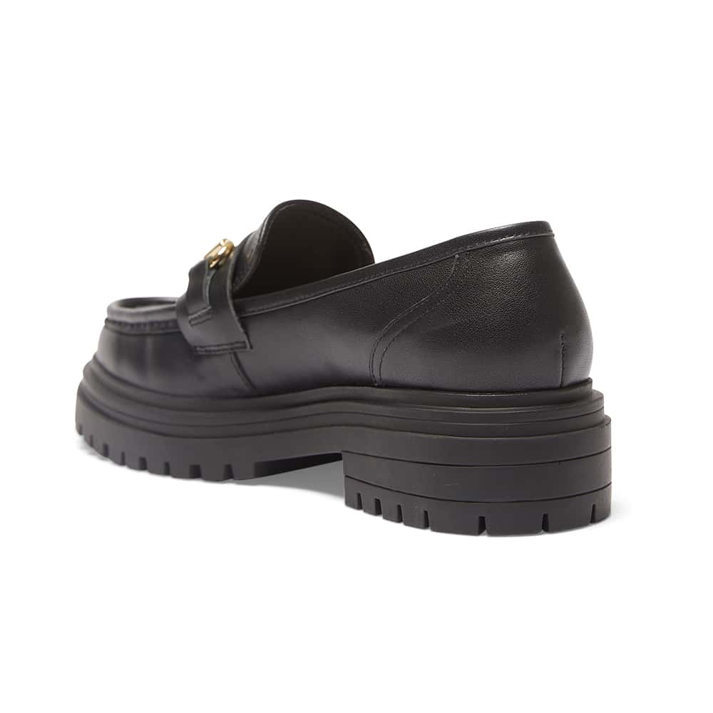 Kalista Loafer in Black Leather