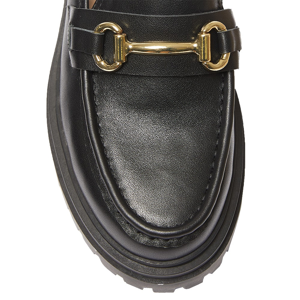 Kalista Loafer in Black Leather