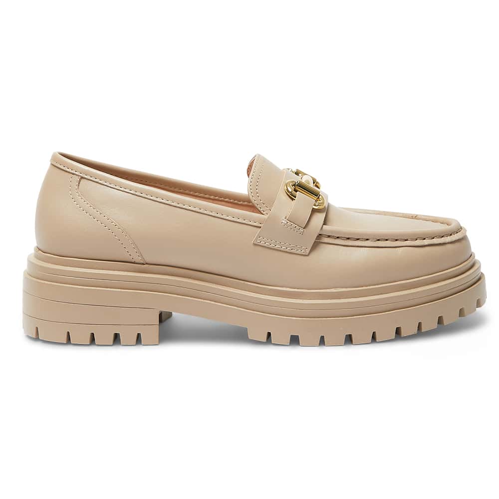 Kalista Loafer in Nude Leather