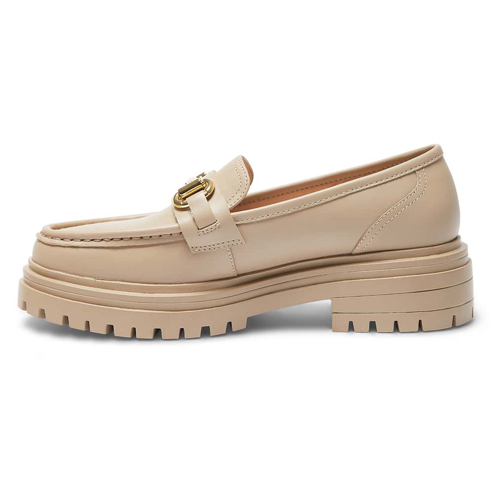 Kalista Loafer in Nude Leather